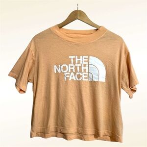 The North Face Women's Soft Orange Cropped T-Shirt Size S